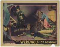 6w508 WEREWOLF OF LONDON LC 1935 Valerie Hobson & Warner Oland by fallen monster & victim, rare!