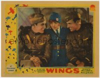 6w514 WINGS LC 1927 c/u of uniformed Clara Bow between smiling Richard Arlen & Buddy Rogers!