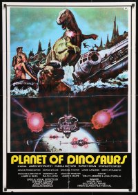 6w214 PLANET OF DINOSAURS Lebanese 1978 X-Wings & Millennium Falcon art from Star Wars by Aller!