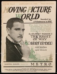 6w122 MOVING PICTURE WORLD exhibitor magazine Jan 10, 1920 1st verison of Superman & Invisible Ray