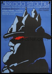6w241 TEN DAYS' WONDER Polish 23x32 1973 Orson Welles, Claude Chabrol, cool Jerzy Flisak art!