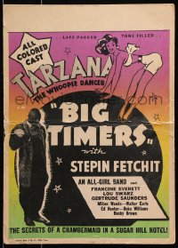 6w052 BIG TIMERS WC 1945 Tarzana The Whoopie Dancer, Stepin Fetchit & an all colored cast, rare!