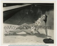 6w324 GHOST OF FRANKENSTEIN candid 8x10 still 1942 sexy Evelyn Ankers in swimsuit w/perfect figure!