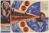 6w304 SHANGHAI EXPRESS herald 1932 Josef von Sternberg, wonderful deco art of Marlene Dietrich!