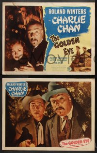 6w356 GOLDEN EYE 8 LCs 1948 Roland Winters as Charlie Chan, Sen Yung, Mantan, rare complete set!