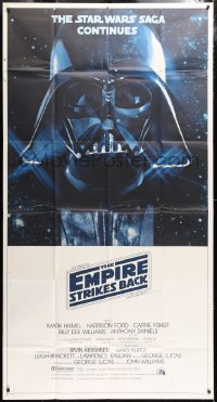 6x098 EMPIRE STRIKES BACK 3sh 1980 Darth Vader helmet and mask in space, George Lucas classic!