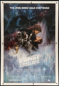 6x099 EMPIRE STRIKES BACK linen 40x60 1980 classic Gone With The Wind style Roger Kastel art, rare!