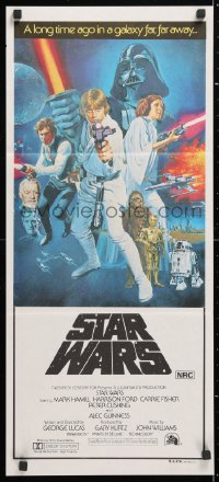 6x032 STAR WARS Aust daybill 1977 George Lucas sci-fi epic, classic art by Tom William Chantrell!