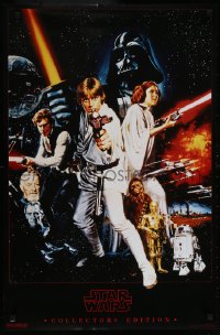6x082 STAR WARS 21x32 commercial poster 1994 Collector's Edition with Chantrell art!
