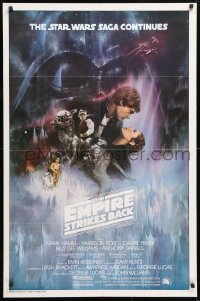6x105 EMPIRE STRIKES BACK int'l 1sh 1980 classic Gone With The Wind style art by Roger Kastel!