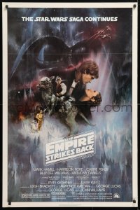 6x103 EMPIRE STRIKES BACK NSS style 1sh 1980 classic Gone With The Wind style art by Roger Kastel!