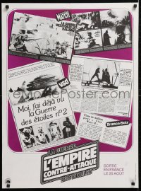 6x132 EMPIRE STRIKES BACK French 23x31 1980 George Lucas sci-fi classic, cool news articles!