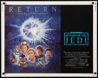 6x164 RETURN OF THE JEDI 1/2sh R1985 George Lucas classic, Mark Hamill, Ford, Tom Jung art!