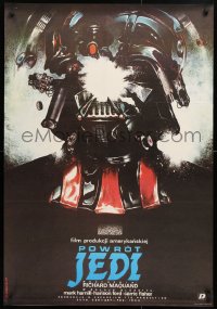 6x188 RETURN OF THE JEDI Polish 27x38 1984 different art of exploding Darth Vader by Dybowski!