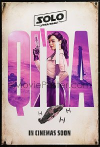 6x280 SOLO int'l teaser DS 1sh 2018 A Star Wars Story, Howard, sexy Emilia Clarke as Qi'ra!