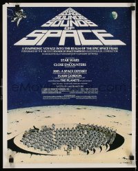 6x092 SOUNDS OF SPACE 16x20 music poster 1978 Bob Johnson art of orchestra playing on the moon!