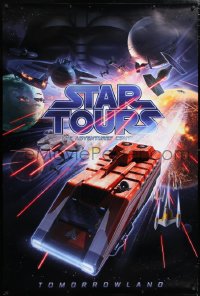 6x263 STAR TOURS Tomorrowland style 36x54 2011 Star Wars and Disney, The Adventuire Continues!