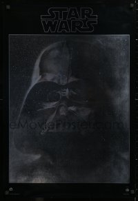 6x077 STAR WARS foil 22x33 soundtrack poster 1977 George Lucas classic sci-fi epic, Darth Vader!
