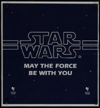 6x075 STAR WARS 22x24 special poster 1990s Bantam Books, May the Force Be With You!