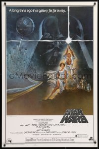 6x010 STAR WARS style A soundtrack 1sh 1977 George Lucas classic epic, art by Tom Jung!