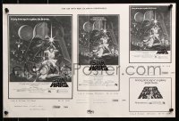 6x063 STAR WARS group of 6 ad slicks 1977-1978 all the best movie poster & newspaper ad artwork!