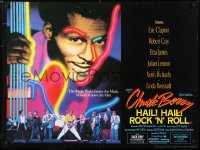 6y463 CHUCK BERRY HAIL! HAIL! ROCK 'N' ROLL British quad 1987 Chuck Berry, Keith Richards, Taylor Hackford!