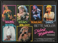 6y468 DIVINE MADNESS British quad 1980 great images of Bette Midler performing live on stage!