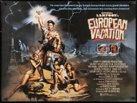 6y495 NATIONAL LAMPOON'S EUROPEAN VACATION British quad 1986 Chevy Chase, wacky fantasy art by Vallejo!