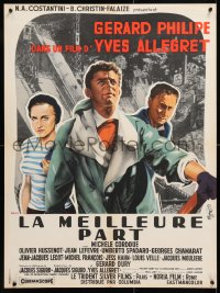 6y799 BEST PART French 23x31 1955 Allegret's Le Meilleure part, art of Gerard Philipe & Cordoue!