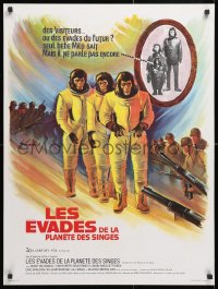 6y819 ESCAPE FROM THE PLANET OF THE APES French 24x32 1971 different Grinsson sci-fi artwork!