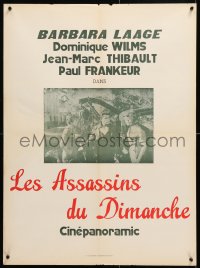 6y821 EVERY SECOND COUNTS French 23x31 1957 Les Assassins du dimanche, completely different image!