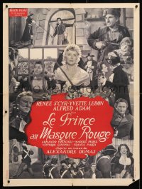 6y832 GLORIOUS AVENGER French 24x32 1954 Il cavaliere di Maison Rouge, Renee Saint-Cyr!