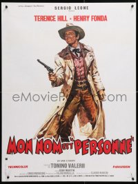 6y861 MY NAME IS NOBODY style A French 24x32 1973 Il Mio nome e Nessuno, Casaro art of Henry Fonda!