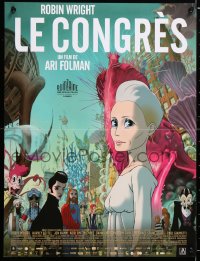 6y912 CONGRESS French 16x21 2013 cool science-fiction cartoon directed by Ari Folman!