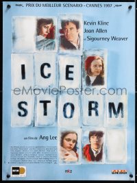 6y940 ICE STORM French 16x21 1997 directed by Ang Lee, Kevin Kline, Joan Allen, Sigourney Weaver