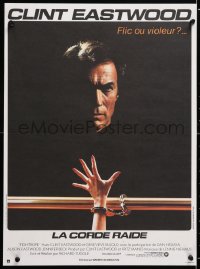 6y985 TIGHTROPE French 16x21 1984 Clint Eastwood is a cop on the edge, cool handcuff image!