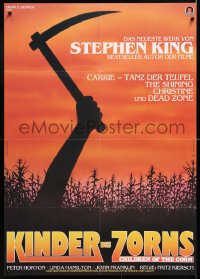 6y254 CHILDREN OF THE CORN German 1983 Stephen King horror, and a child shall lead them!