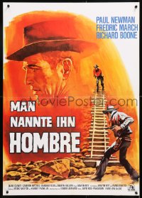 6y285 HOMBRE German R1970s Paul Newman, Martin Ritt, different cowboy western art!