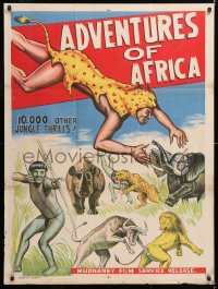 6y058 ADVENTURES OF AFRICA Indian 1960s 10,000 other jungle thrills!