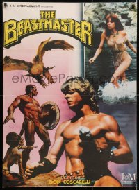 6y060 BEASTMASTER Indian 1982 bare-chested Marc Singer & sexy Tanya Roberts!