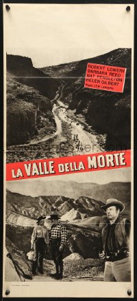 6y575 DEATH VALLEY Italian locandina R1959 completely different cowboy western images, Lowery!