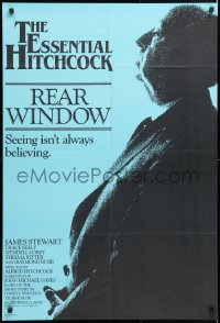 6y006 REAR WINDOW South African R1983 Stewart, Kelly, profile of Alfred Hitchcock over blue!