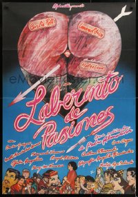 6y157 LABYRINTH OF PASSION Spanish 1982 Pedro Almodovar's Laberinto de pasiones, sexy Zulueta art!