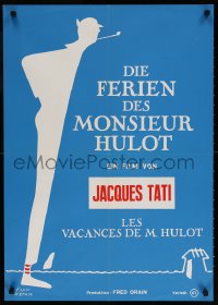 6y031 MR. HULOT'S HOLIDAY Swiss R1970s Jacques Tati, Les vacances de Monsieur Hulot