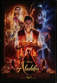 6z514 ALADDIN advance DS 1sh 2019 Walt Disney, Ritchie, Smith as the Genie, Massoud in title role!