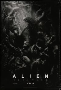 6z518 ALIEN COVENANT style C teaser DS 1sh 2017 Ridley Scott, Fassbender, incredible sci-fi image!