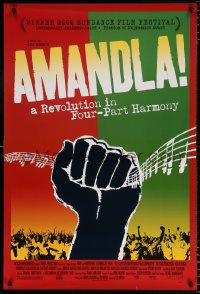 6z521 AMANDLA DS 1sh 2002 colorful art from South African musical revolution!