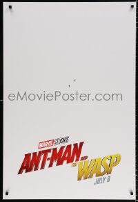 6z526 ANT-MAN & THE WASP teaser DS 1sh 2018 Marvel, Paul Rudd and Evangline Lilly in title roles!