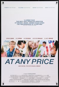 6z533 AT ANY PRICE DS 1sh 2013 Dennis Quaid, Zac Efron, how far will you go to chase a dream?