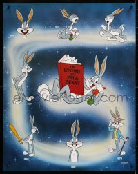 6z287 BUGS BUNNY 22x28 commercial poster 1987 classic cartoon rabbit, art from over the decades!